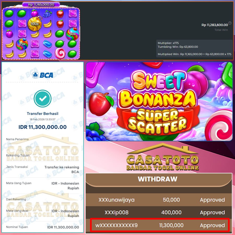 SENSASI PERMEN MELEDAK DI SWEET BONANZA SUPER SCATTER CASATOTO  JP 11JTAN 